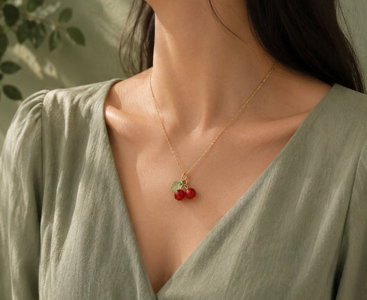Cherry Fruit Necklace