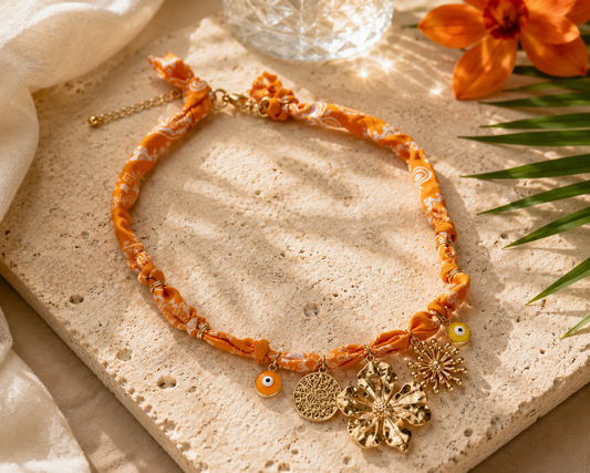 Citrus Bloom Charm Necklace