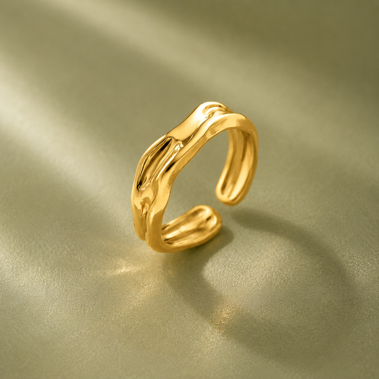 Melted Gold Ring