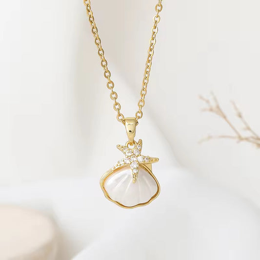 Seashell Star Necklace
