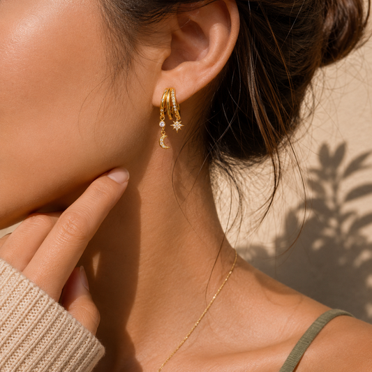 Luna Celestial Charm Earrings
