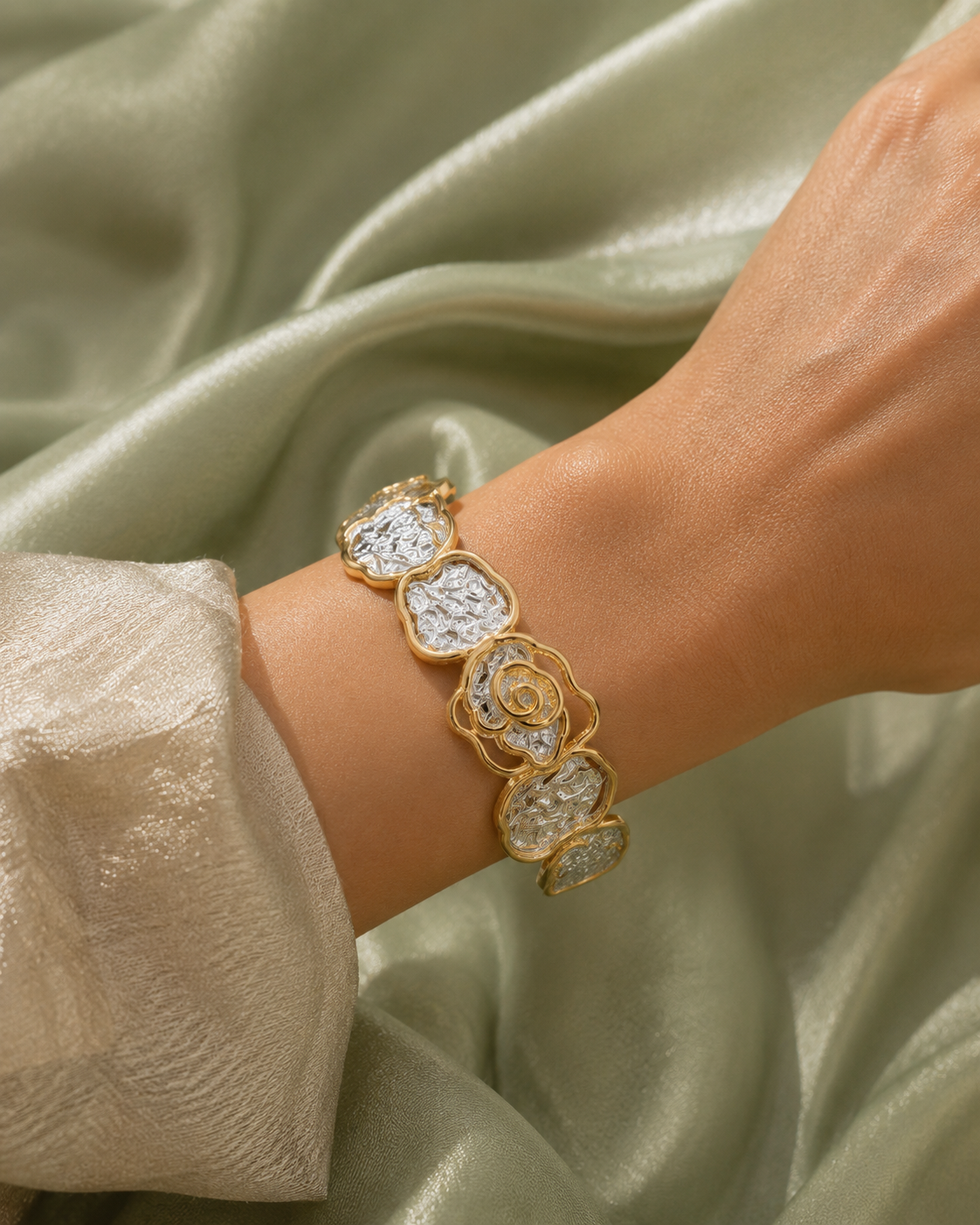 Rosalie  Bloom Cuff Bracelet