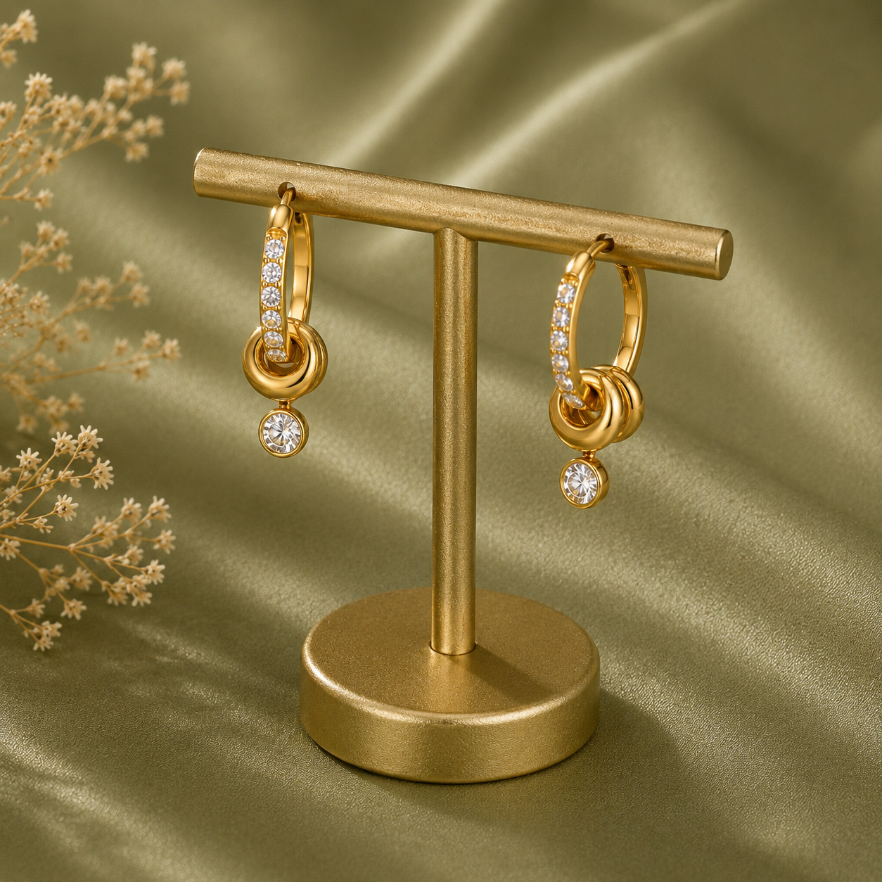 Knot Hoop Earrings