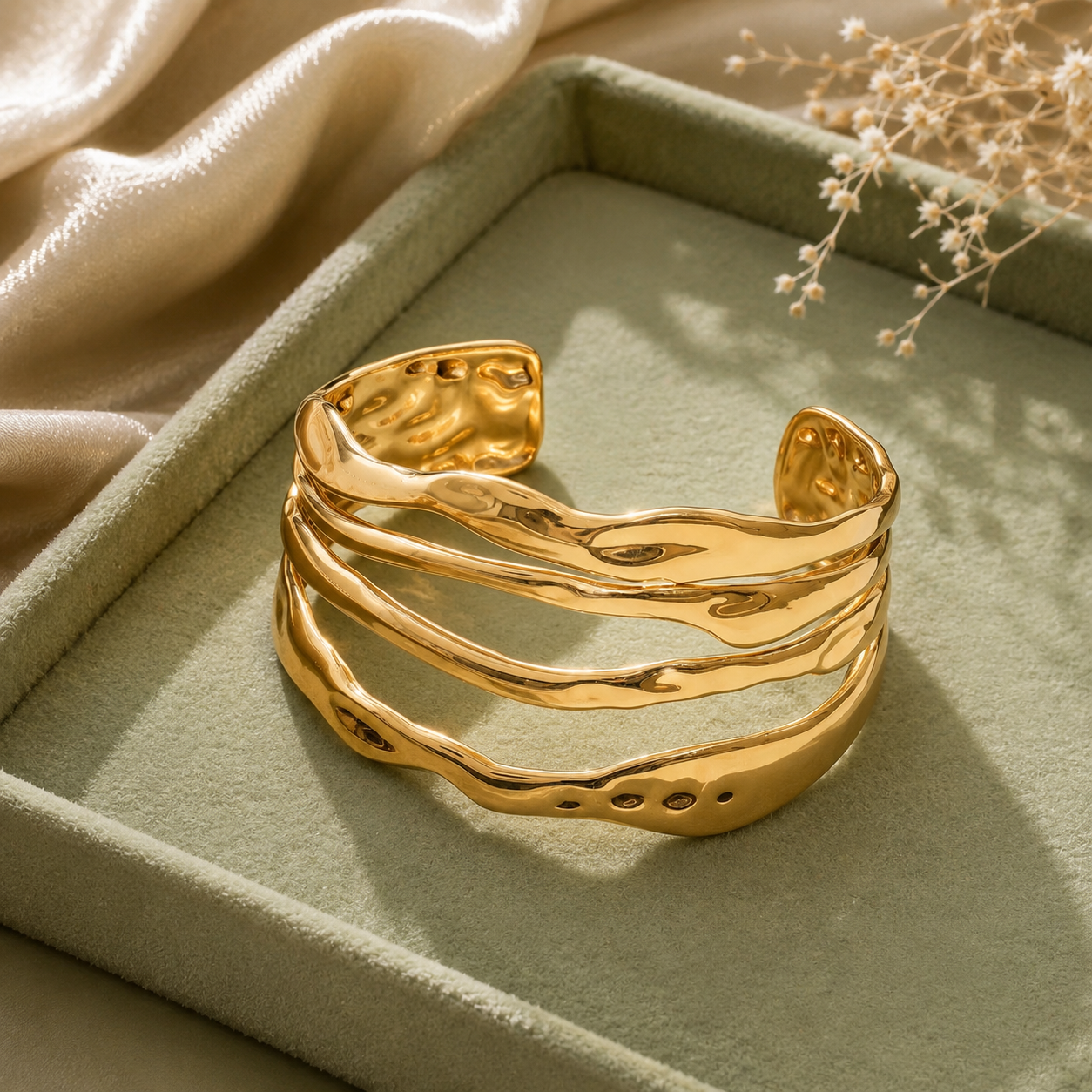 Wave Cuff Bracelet