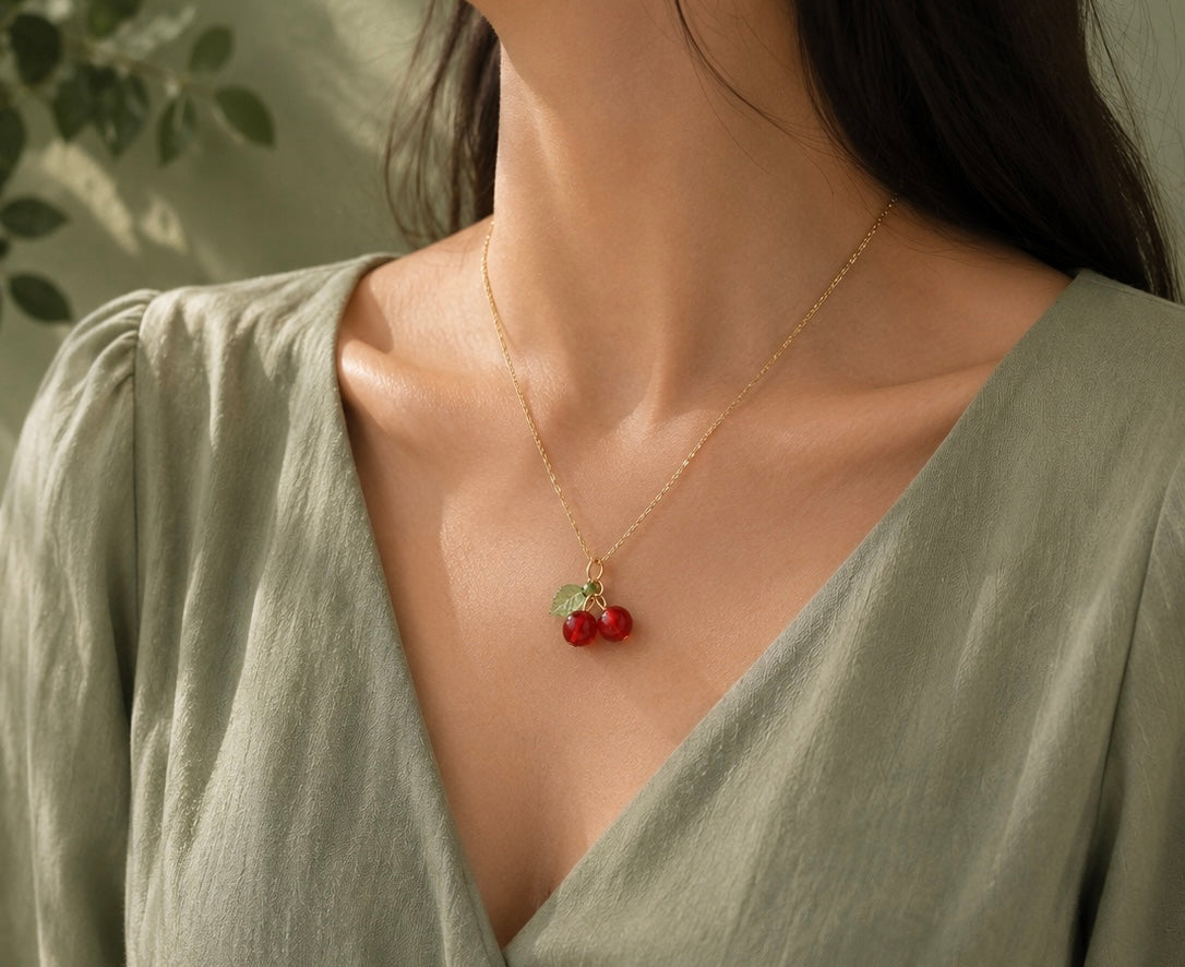 Cherry Fruit Necklace