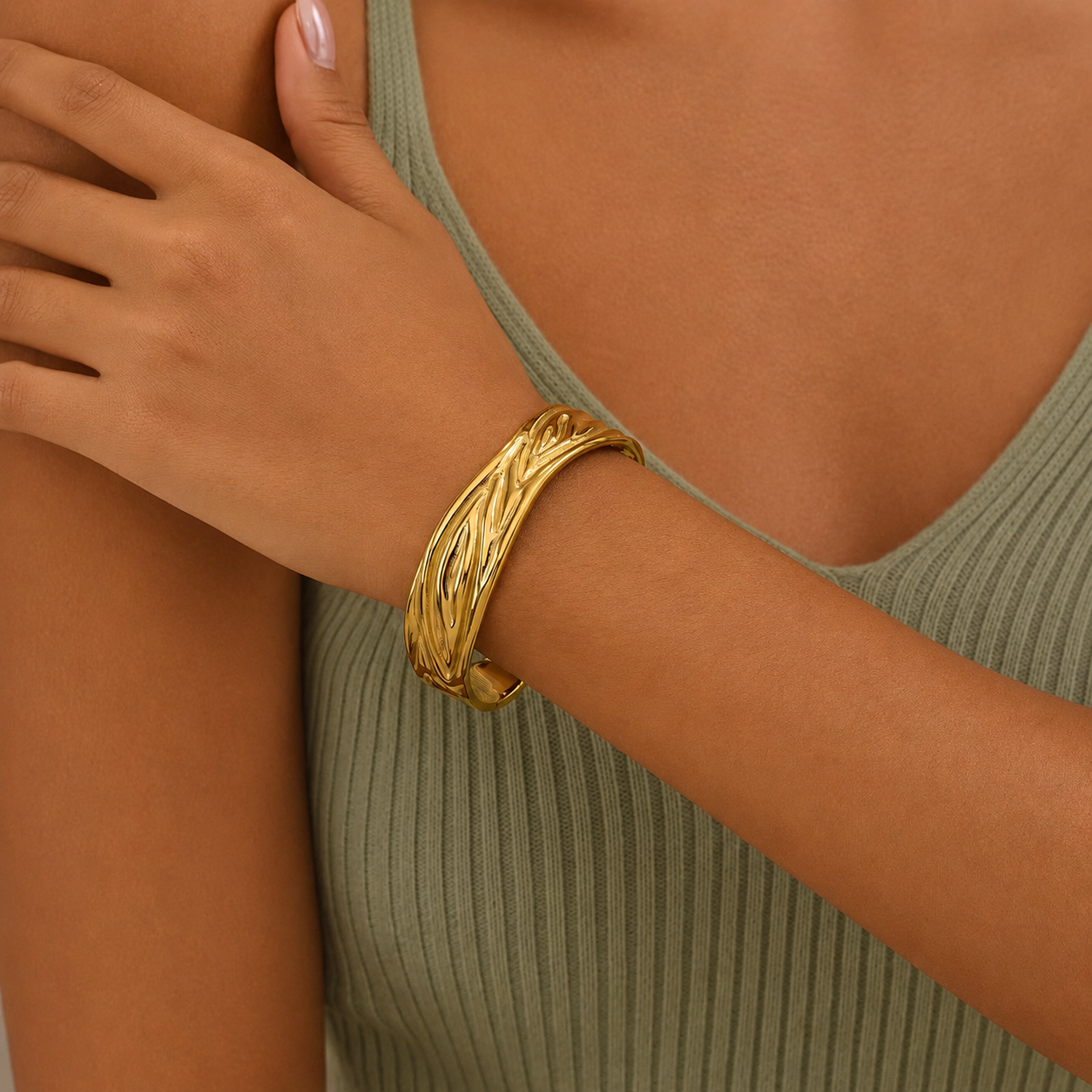 Sylva Gold Cuff Bracelet