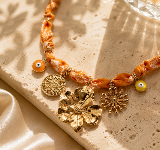 Citrus Bloom Charm Necklace