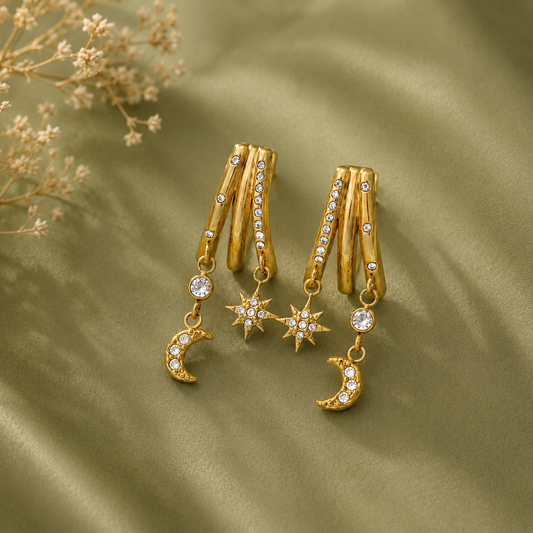 Luna Celestial Charm Earrings
