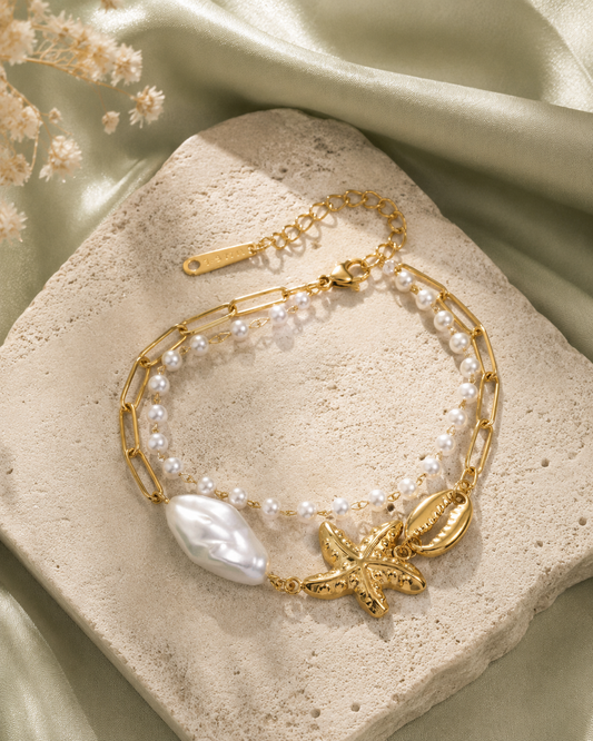 Pearl Charm Bracelet