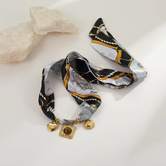 Luna Scarf Charm Bracelet