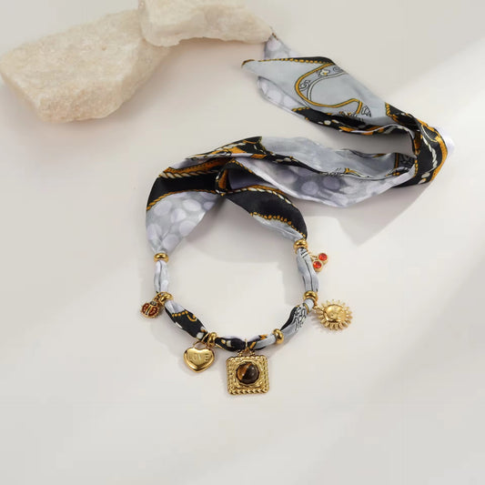 leopard silk scarf