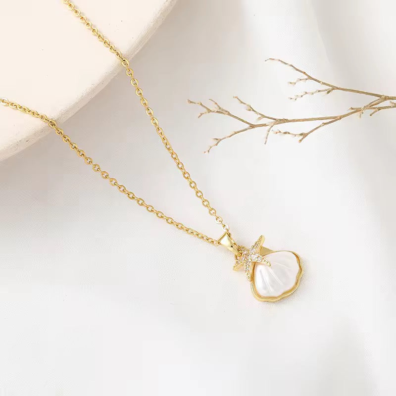 Seashell Star Necklace